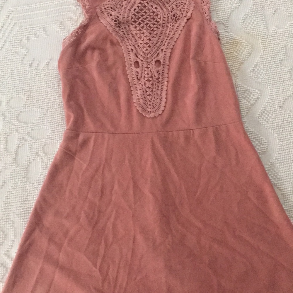 Rue 21 Pink Suede Dress
